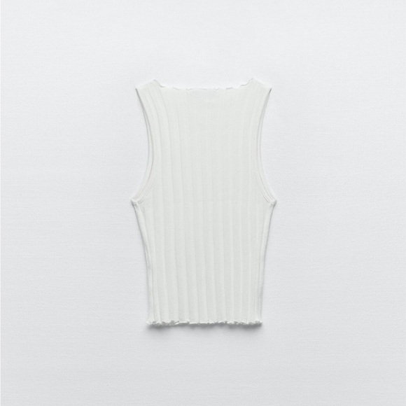 Zara Ribbed Halter Top - Picture 6 of 10